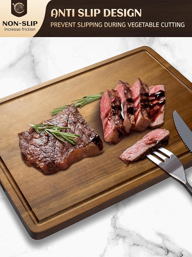 Large Acacia Wood Cutting Board - Image 2