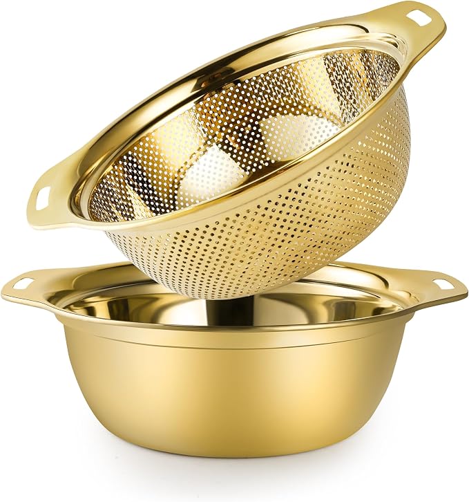 Colander 304 Stainless Steel 4-quart by Gulex