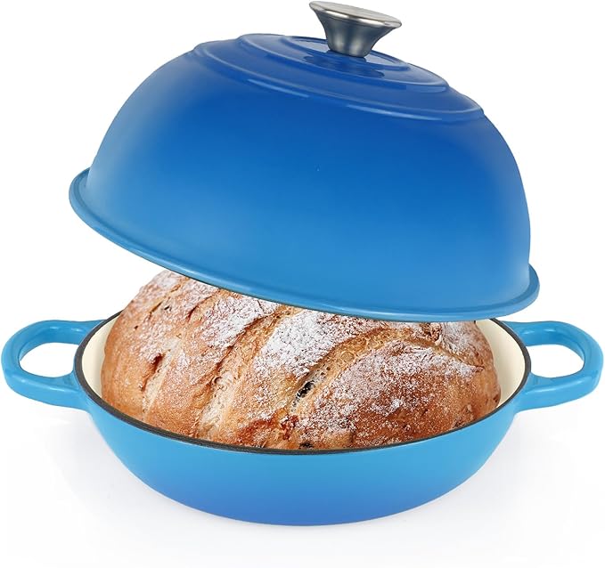 Enameled Cast Iron Bread Oven, Dutch Oven Pot by CookNexa