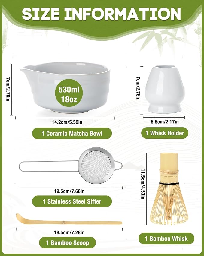 White Matcha Whisk Set - Image 2