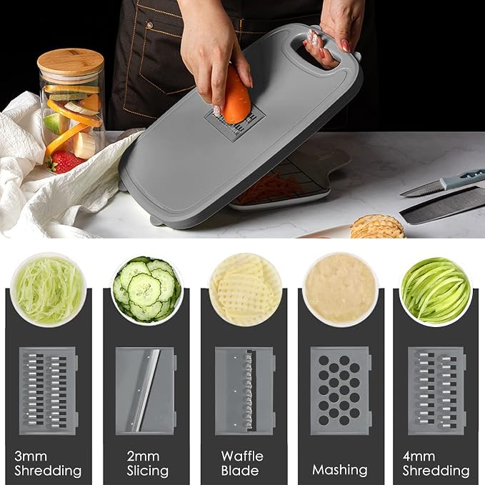 Gintan Collapsible Camping Cutting Board, 9-in-1 Chopping Board - Image 5