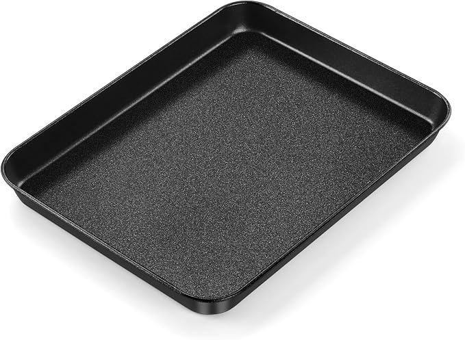 E-far Mini Toaster Oven Pan, Nonstick Carbon Steel Baking Pan by E-far