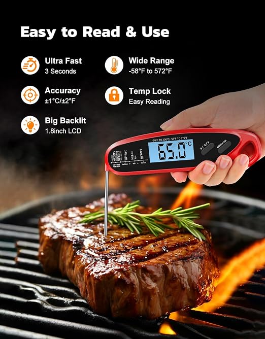 Instant Read Meat Thermometer Digital - Image 2
