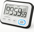 Digital Kitchen Timer Magnetic Loud Alarm, Large LCD Screen Silent/Beeping by VOULOIR
