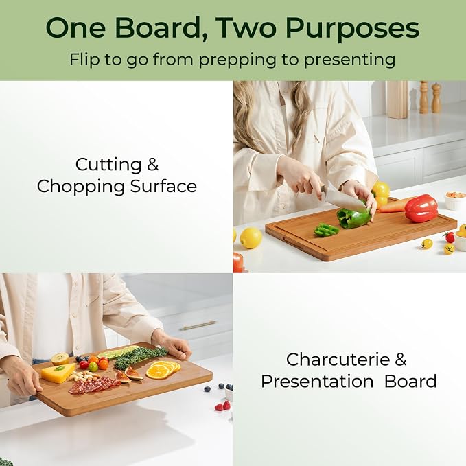Keechee Extra Large Bamboo Cutting Board - Image 3