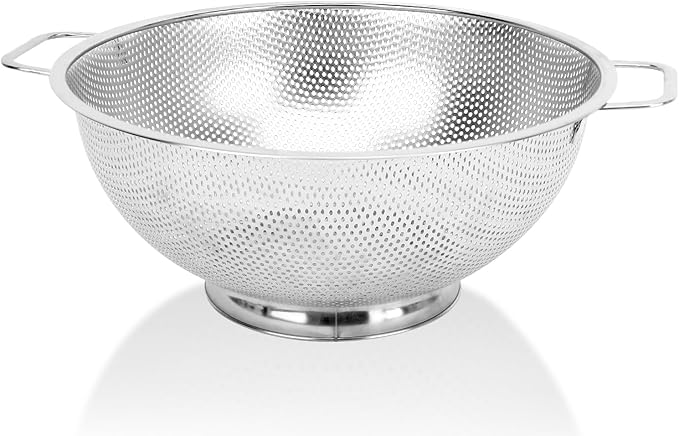 Colander for Kitchen, Stainless Steel Colander Strainer by Kteniy