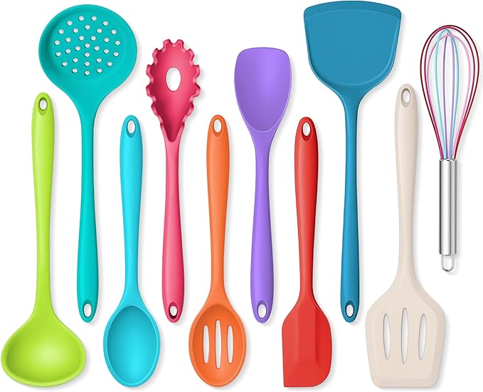 Onader Silicone Kitchen Utensils, Non Toxic Cooking Utensils Set by Onader