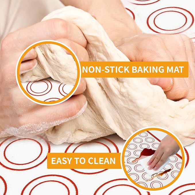 Silicone Baking Mat Sets, Dough Mat - Image 5