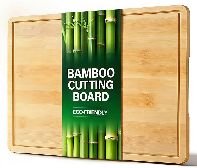 Zarler Bamboo Cutting Boards for Kitchen, 15.5x10.5 Durable Wood Cutting Board by ZarlerOfficial