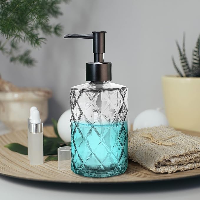 2Pcs Clear Glass Soap Dispenser - Image 5