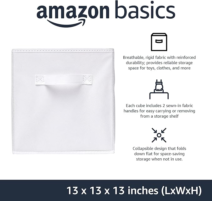 Amazon Basics Collapsible Fabric Storage Bins - Image 2