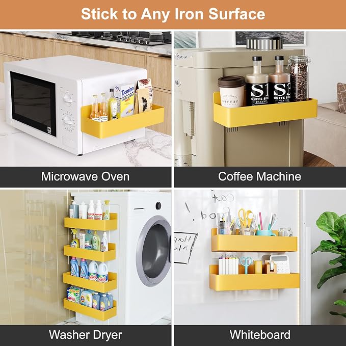 Mystozer Magnetic Spice Rack for Refrigerator, Kitchen Organizer and Storage - Image 6