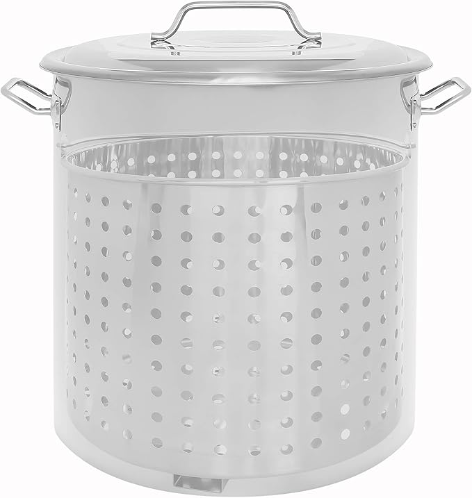 CONCORD Stainless Steel Stock Pot w/Steamer Basket. Cookware great - Image 3