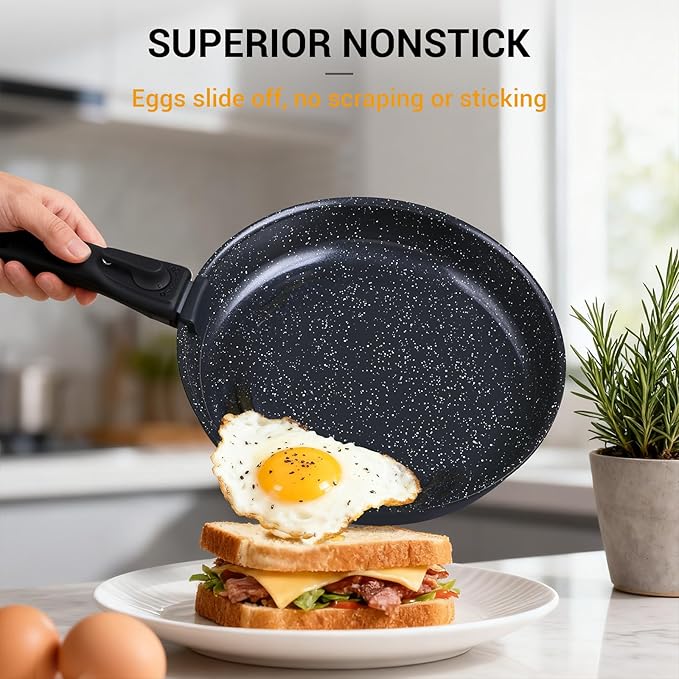 Ammeloo 21-Piece Ceramic Pots and Pans Set Non Stick - Image 3
