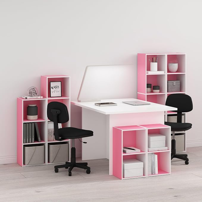 Furinno PASIR Book Shelf, 2-Tier Modern Bookshelf, Open Shelves Bookcase 9 x 12 - Image 2