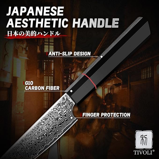 TIVOLI Damascus Kitchen Utility Knife - Image 5