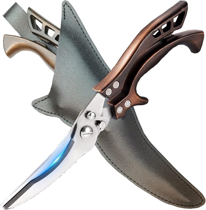 ANDONG Kitchen Scissors, Heavy Duty Professional Poultry Shears, Stainless - Image 9