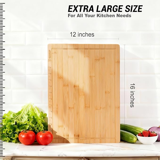 JINGNING Large Wooden Cutting Boards - Image 2