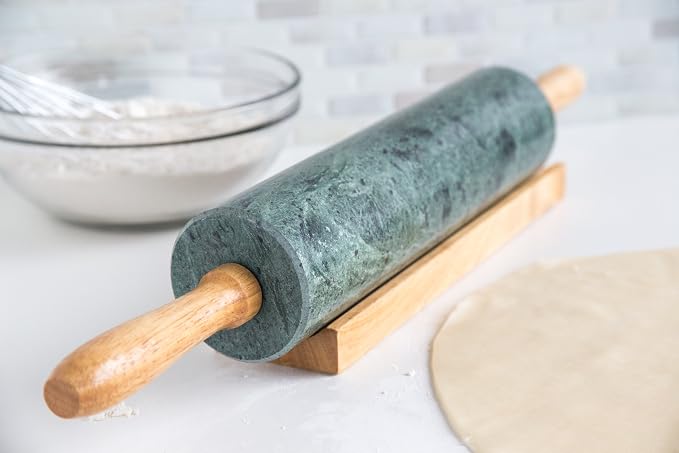 Fox Run Marble Rolling Pin and Base - Image 9