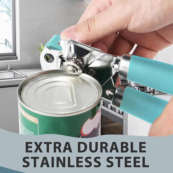 Safring Can Opener Manual, Heavy Duty Handheld Strong Can Opener - Image 4