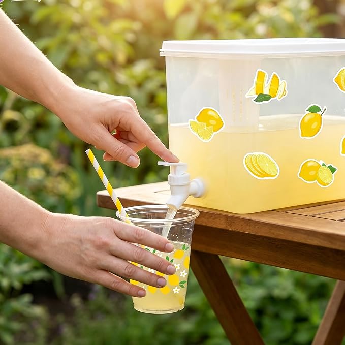 JarThenaAMCS Lemonade Stand Supplies 8.8L Plastic Drink Dispenser - Image 4