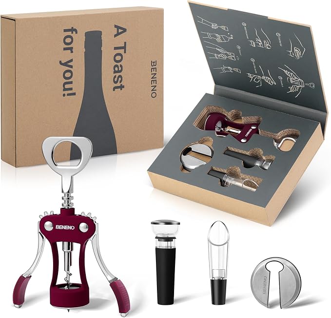 Beneno Multifunctional Wine Bottle Opener Gift Set by Beneno