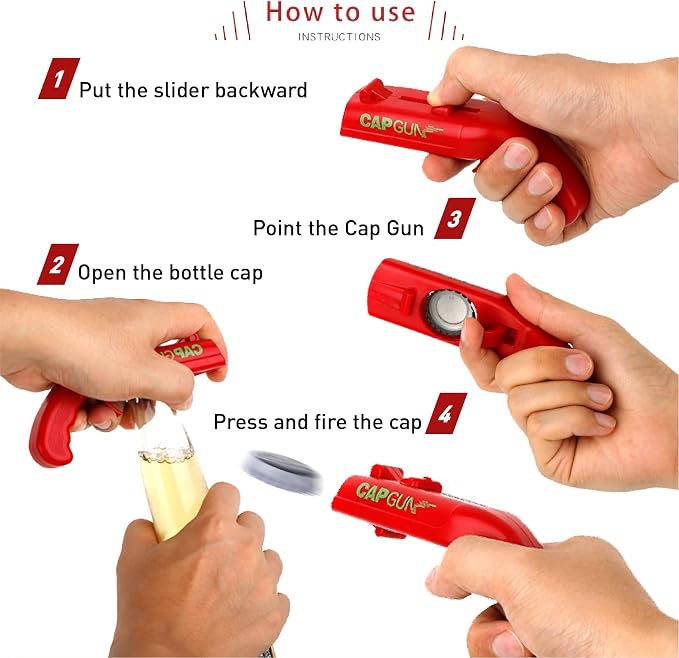 Cap Shooting Bottle Opener Gun - Image 4