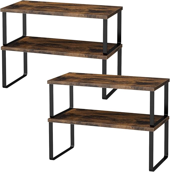 OGEMXU Cabinet Shelf Organizers, 15.7 inches Large Kitchen Counter Shelf by OGEMXU