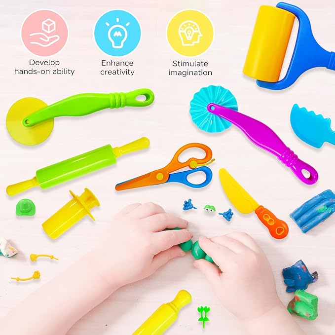 28Pcs Dough and Clay Play Tools Kit - Image 6