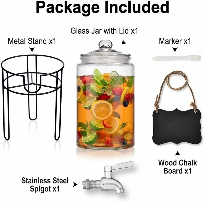 1 Gallon Drink Dispenser with Stand, Drink Dispensers - Image 6