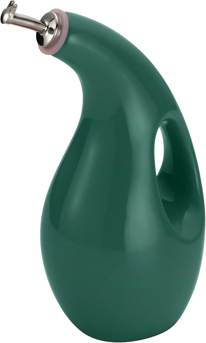 Rachael Ray Solid Glaze Ceramics EVOO Olive Oil Bottle Dispenser - Image 2