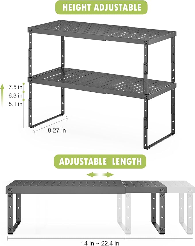 RUILALIFE Expandable Cabinet Organizer Shelf - Image 3