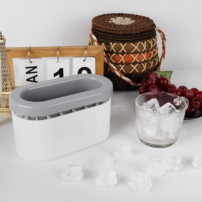 LUEXBOX Cylinder Ice Cube Mold Ice Trays, Silicone Ice Bucket, Portable Ice - Image 6