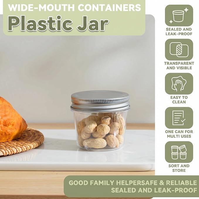 novelinks 4 oz Small Plastic Jars - Image 3