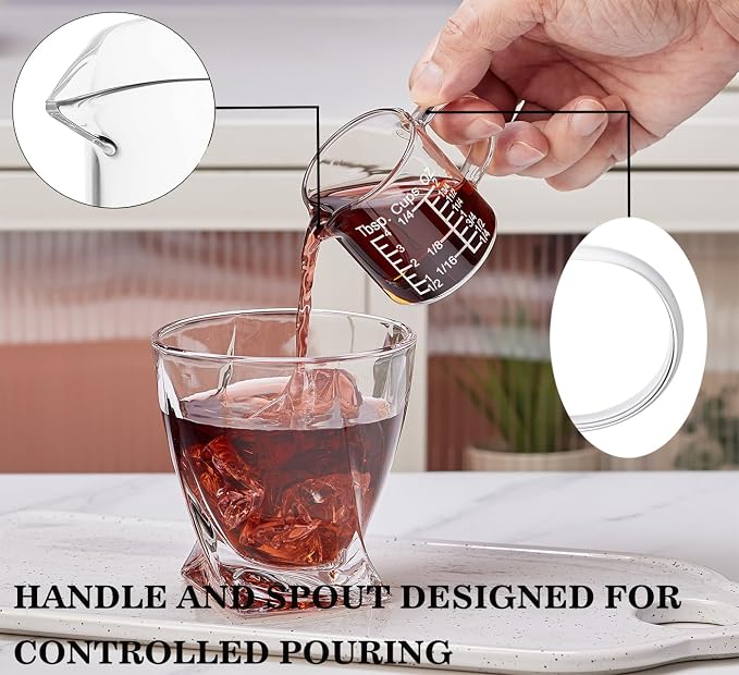 Ackers Etching Scale Measuring Glass --Made of High Borosilicate Glass Measuring - Image 4