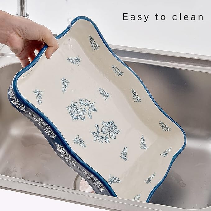 Wisenvoy Casserole dishes for oven Lasagna pan 2-Pcs Baking dish Casserole dish - Image 4