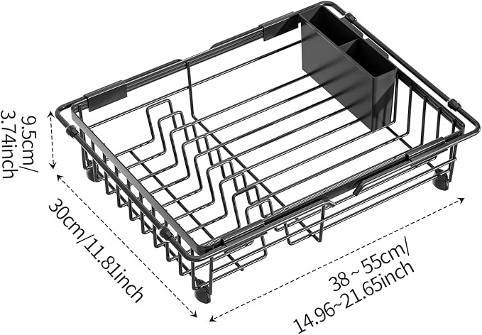 Expandable in Sink Dish Drying Rack - Image 2