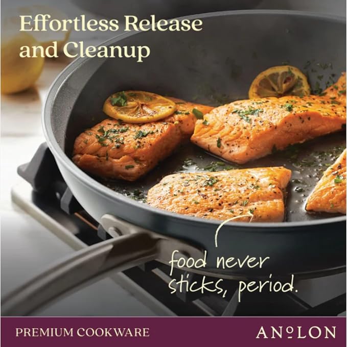 Anolon Accolade Forged Hard Anodized Nonstick Frying Pans/Skillet Set, 10 Inch - Image 3