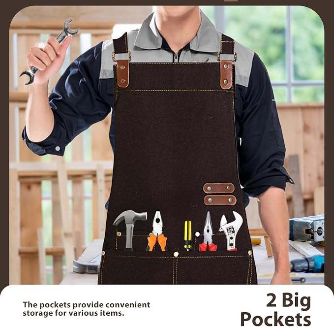 Apron for Men Women, Chef Apron - Image 4