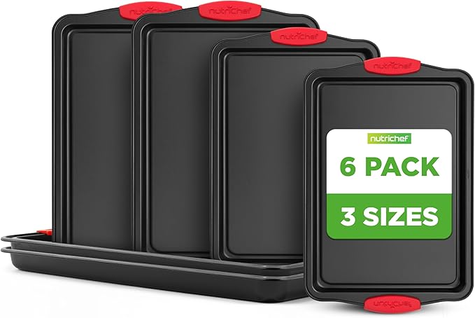 NutriChef Nonstick Baking Pans Set – Premium Cookie Sheets by NutriChef%E2%84%A2Kitchen