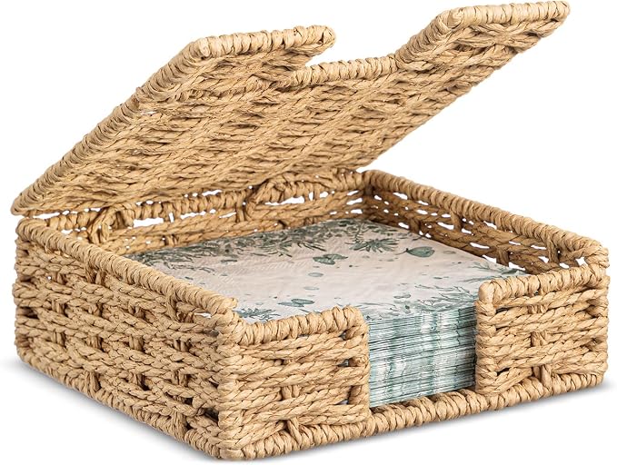 Threehoney Woven Paper Rope Napkin Holder by Threehoney