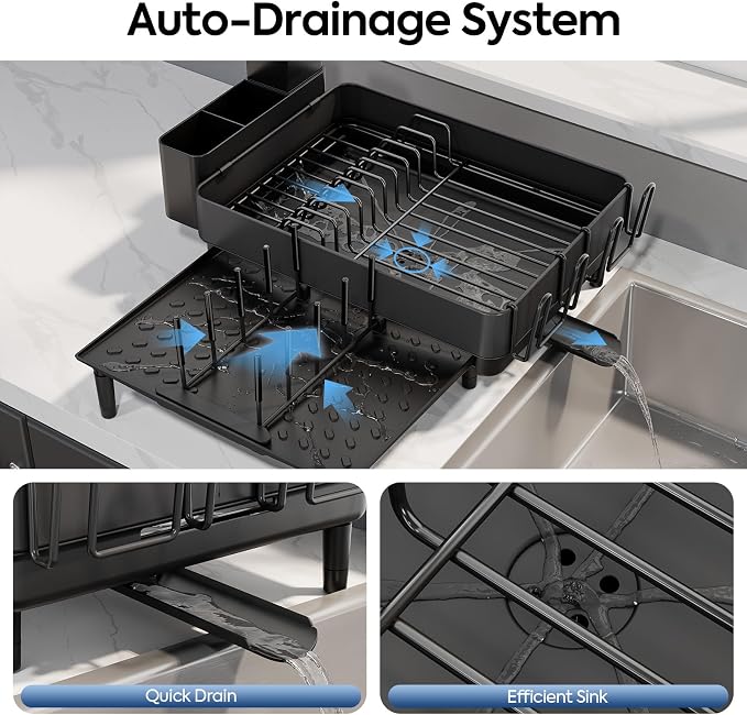 Expandable Dish Rack with Drainboard - Image 3