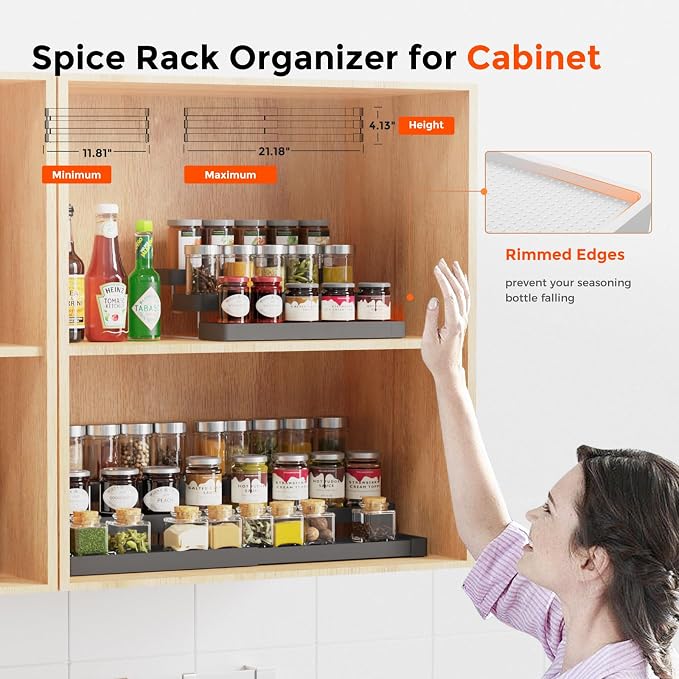 Expandable Spice Rack Organizer - Image 3