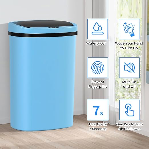 13 Gallon Trash Can | 50L Sensor Automatic Kitchen Trash Can - Image 3