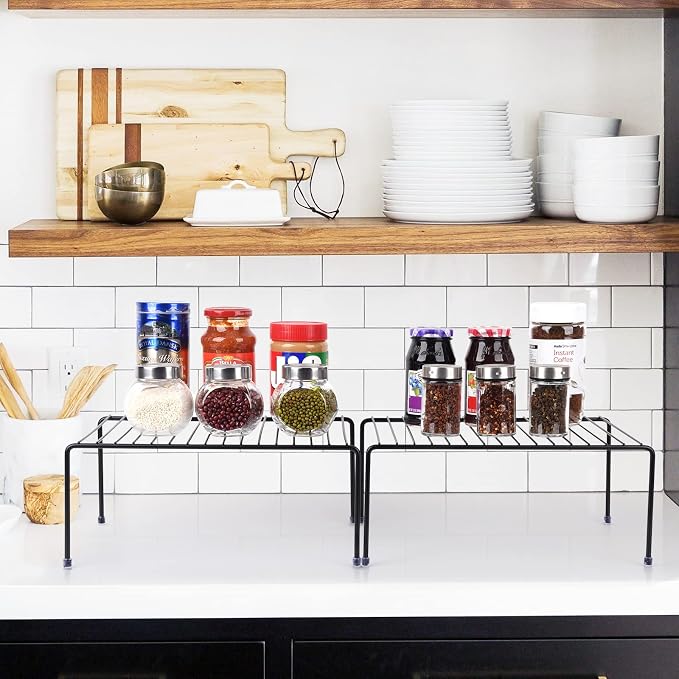 Medium Cabinet Storage Shelf Rack, Kitchen Shelves，Kitchen Counter and Cabinet - Image 2