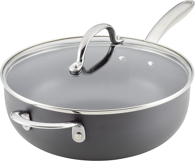 Rachael Ray Professional Hard Anodized Nonstick Sauce Pan/Saucepan/Saucier by RachaelRayKitchenware