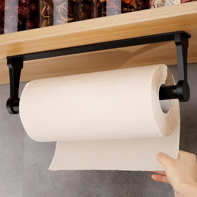 MONEER Paper Towel Holder Under Cabinet, Paper Towel Holder, Aluminum Alloy by MONEER