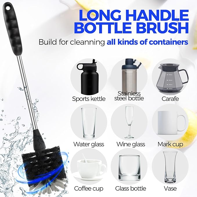 Holikme 5-Piece Bottle Brush Cleaner Set - Image 2