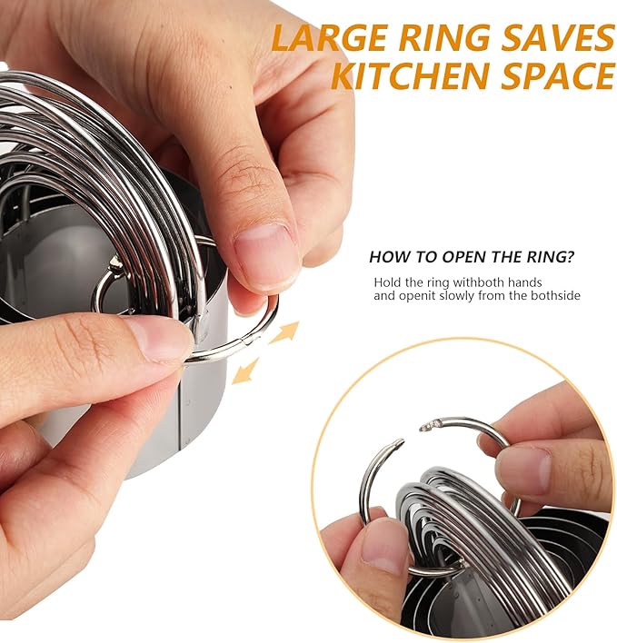 Cookie Cutters, Round Biscuit Cutter Set - Image 3
