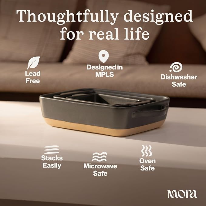 Mora Ceramic Set of 2 Baking Dishes - Image 4